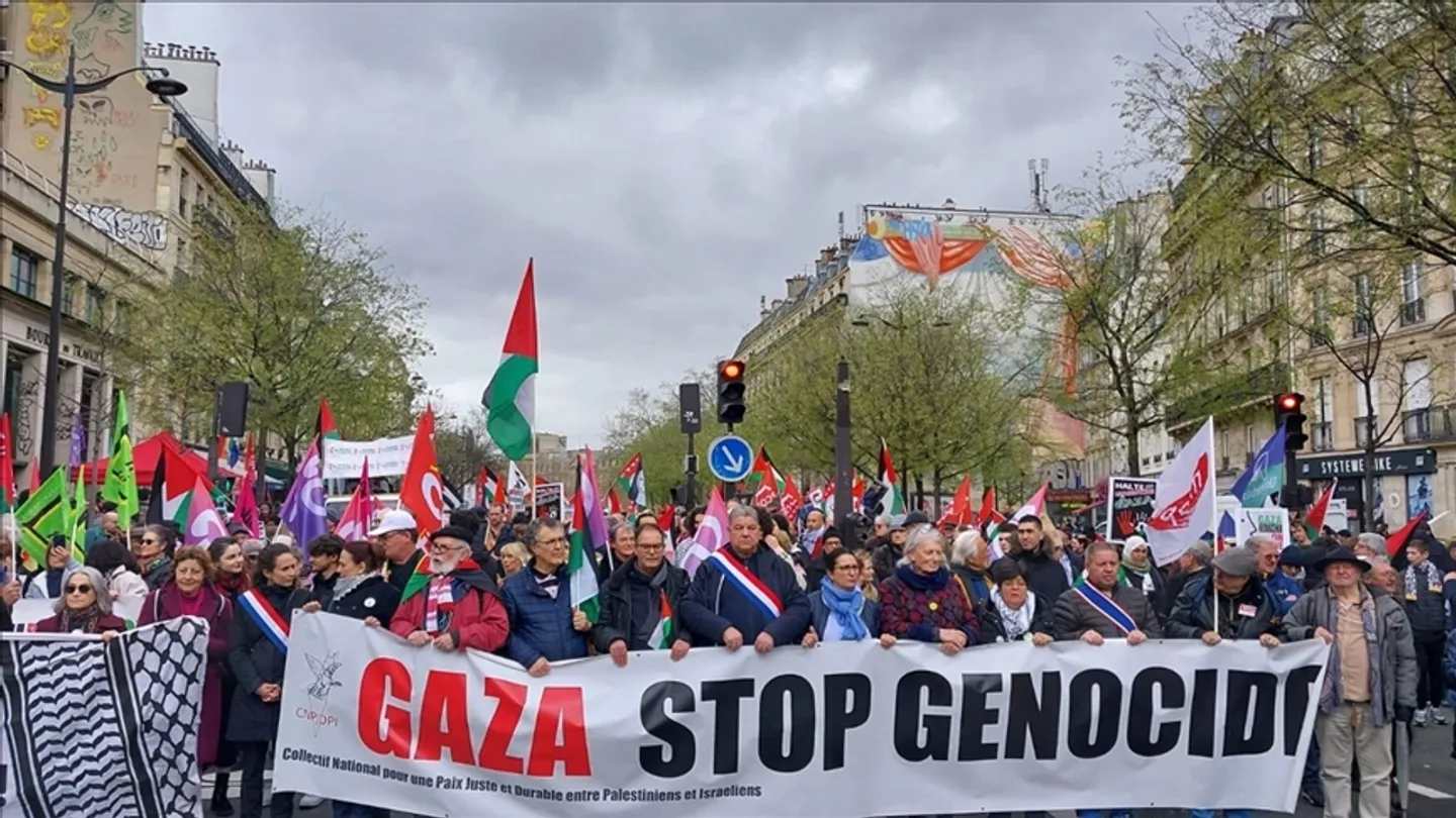 Manifestation soutien Palestine France